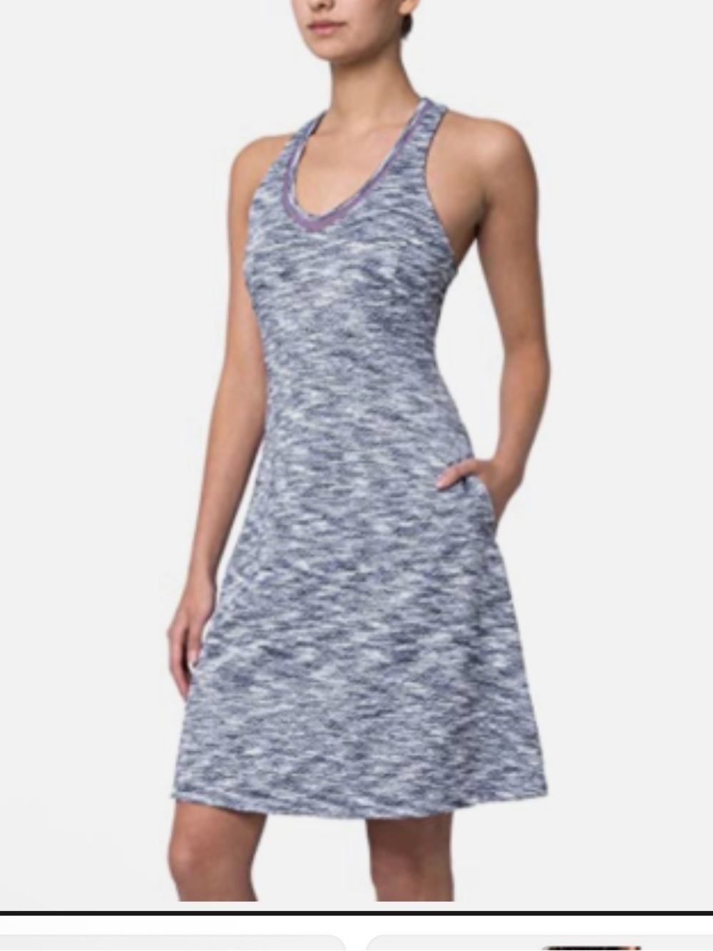 MPG Heathered Navy Racerback athletic Dress